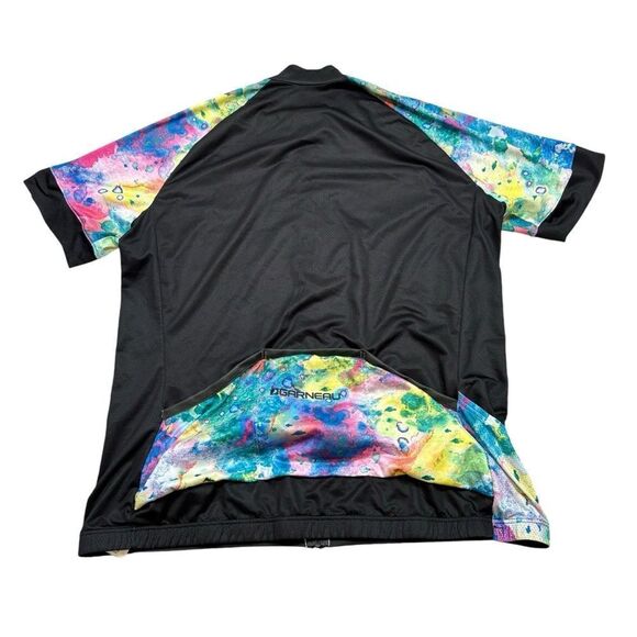 Ladies Garneau Cycling Jersey Full Zip Black and Paint Splatter Size XXL - Picture 5 of 10